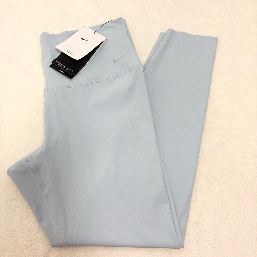 Nike DRI- FIT Zenvy Women's Sky Blue Leggings Size L